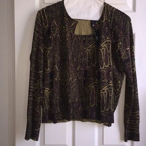 Liz Claiborne silk blend sweater set